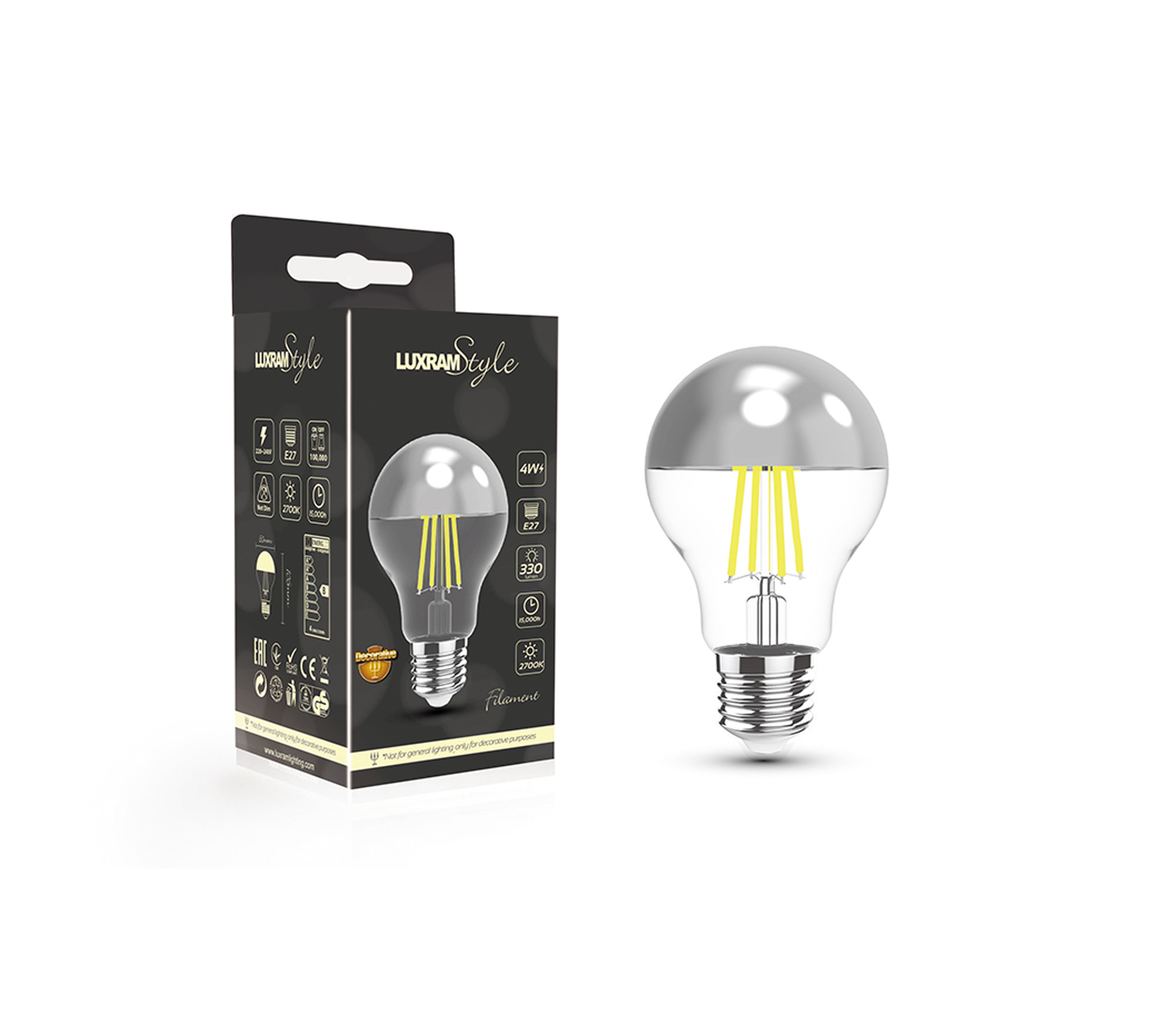 Classic Deco LED Lamps Luxram GLS